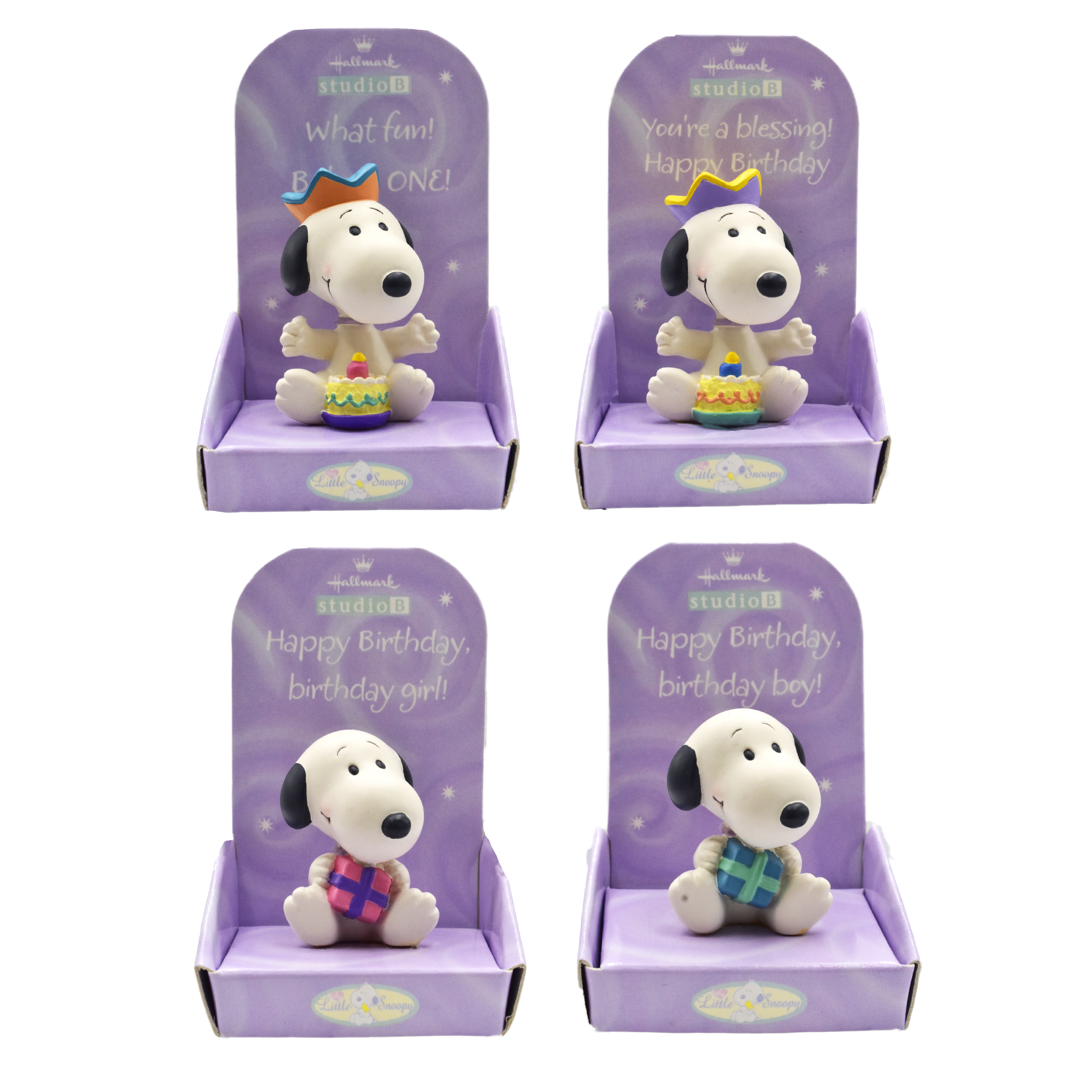 Foto 4 pulgar | Set de Figuras de Resina de Snoopy PEANUTS Multicolor 12 Piezas