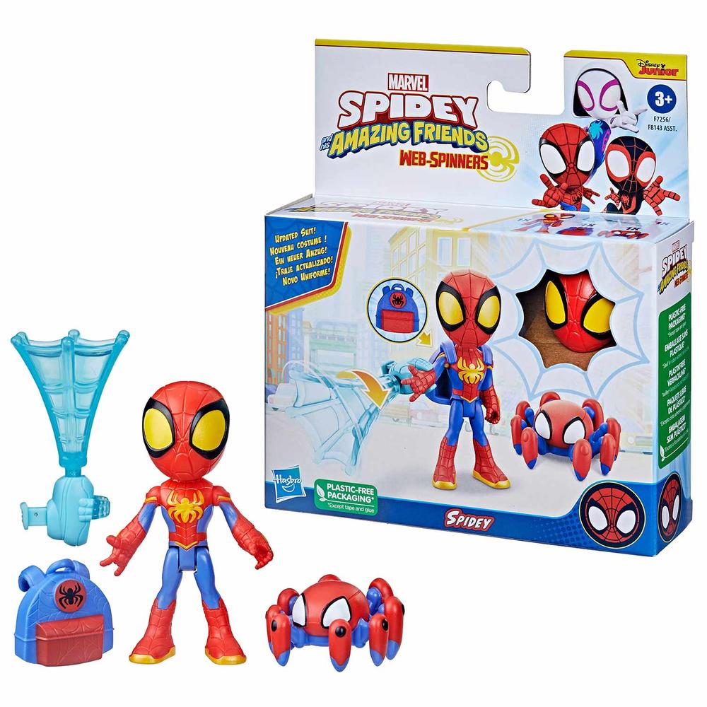 Foto 3 pulgar | Figura Marvel Spidey And His Amazing Friends: Spidey Webspinner