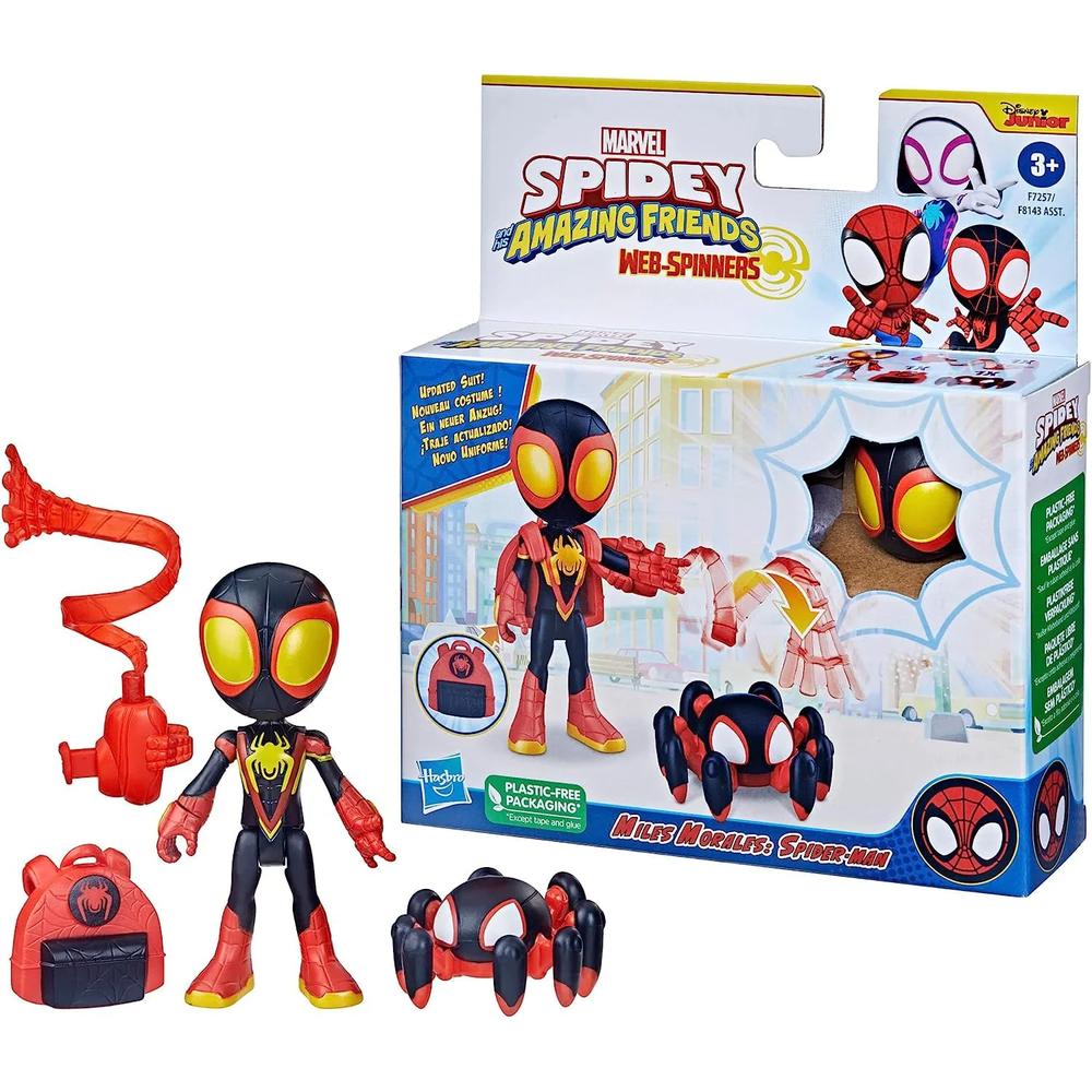 Foto 2 | Figura Marvel Spidey And His Amazing Friends: Miles Morales Webspinner