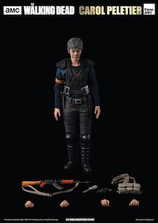 Foto 3 | Figura Threezero Carol Peletier The Walking Dead Escala 1:6