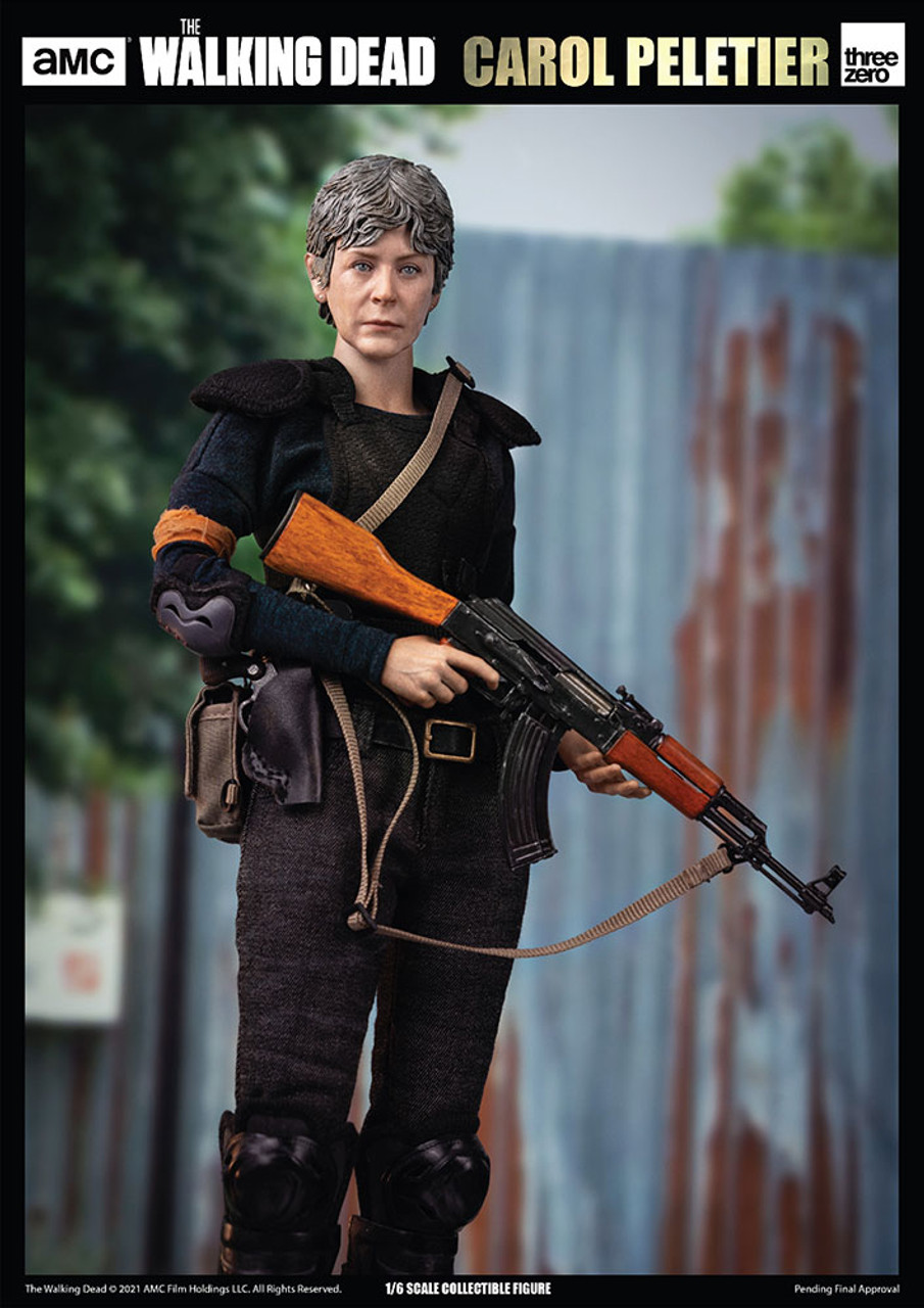 Foto 5 pulgar | Figura Threezero Carol Peletier The Walking Dead Escala 1:6