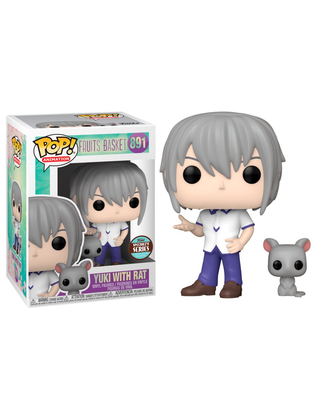 Figura Coleccionable Funko Pop! Yuki Sohma With Rat Fruit Basket