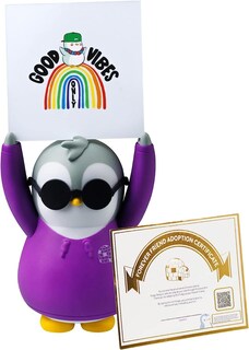 Foto 2 | Venta Internacional- Figura Pudgy Pingüinos Afirmación Positiva