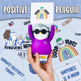 Foto 3 | Venta Internacional- Figura Pudgy Pingüinos Afirmación Positiva