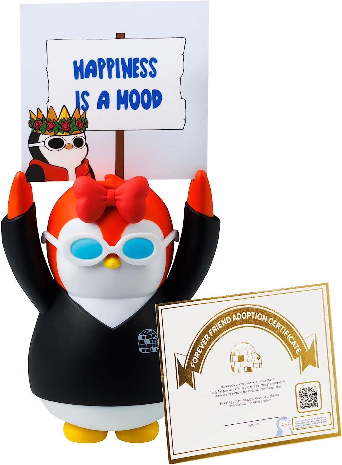 Foto 3 pulgar | Venta Internacional- Figura Pudgy Pingüinos Afirmación Positiva Signo Tarjetero Escritorio