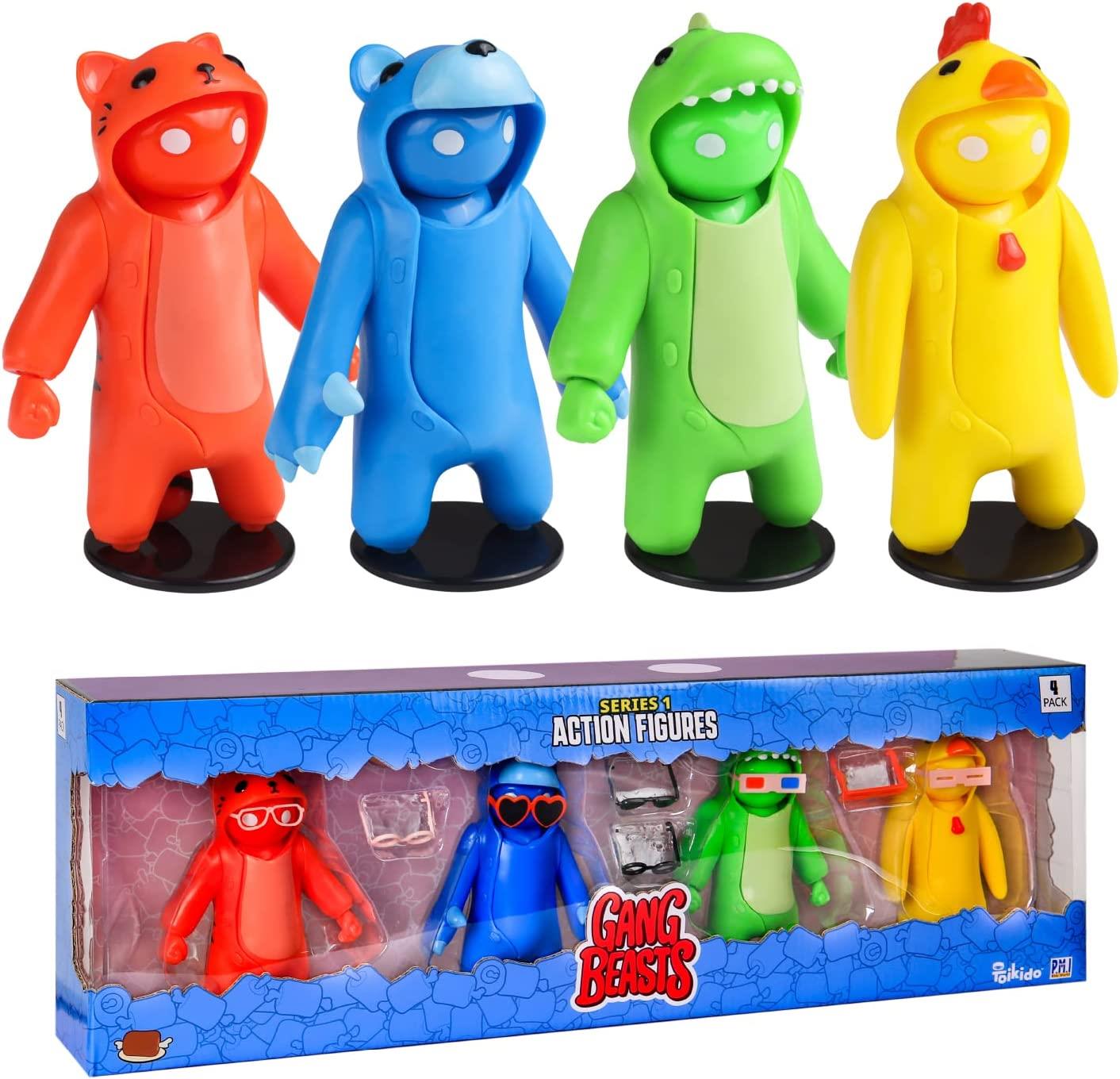 Foto 2 pulgar | Venta Internacional-Figuras Gang Beast Set 4 Pack