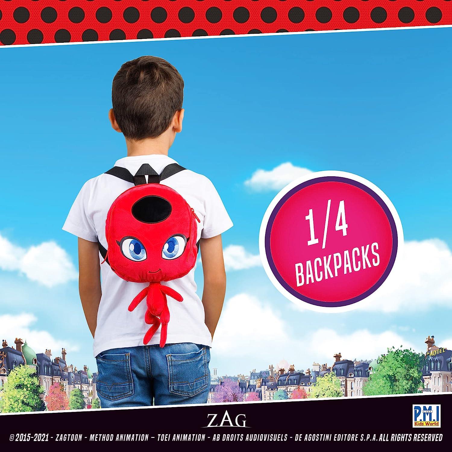 Foto 5 | Venta Internacional-Mochila Miraculous Ladybug color Rojo