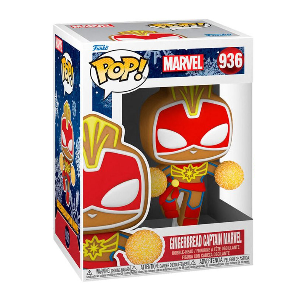 Foto 3 pulgar | Funko Pop! Marvel Gingerbread Captain Marvel