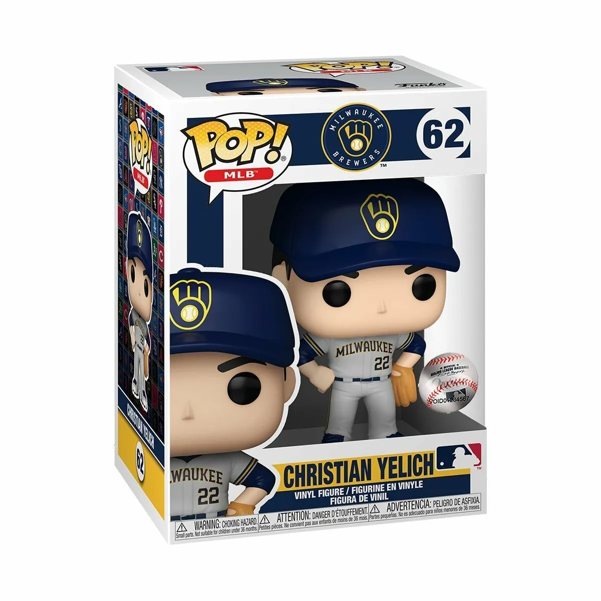 Figura Coleccionable Funko Pop! MLB Milwaukee Brewers Christian Yelich