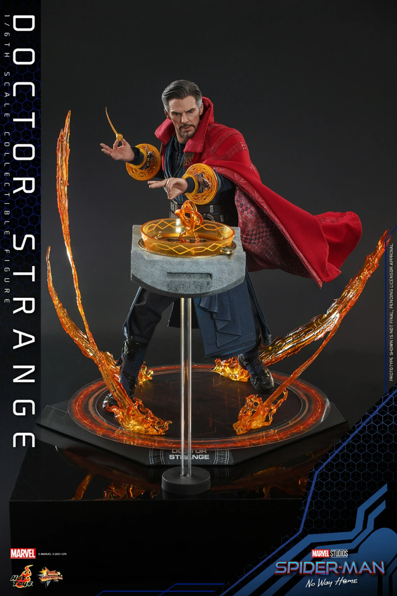 Foto 5 pulgar | Figura Hot Toys Doctor Strange Spider-Man No Way Home Escala 1:6