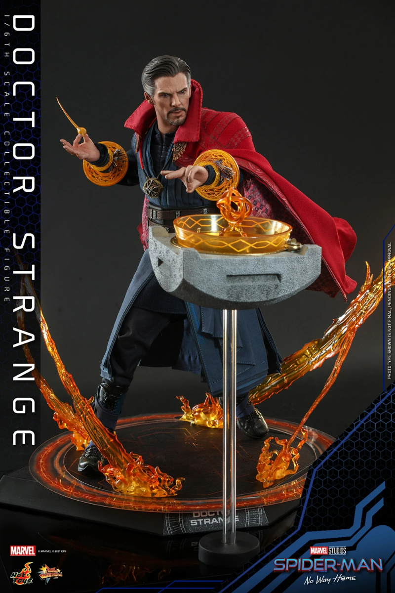 Foto 6 pulgar | Figura Hot Toys Doctor Strange Spider-Man No Way Home Escala 1:6