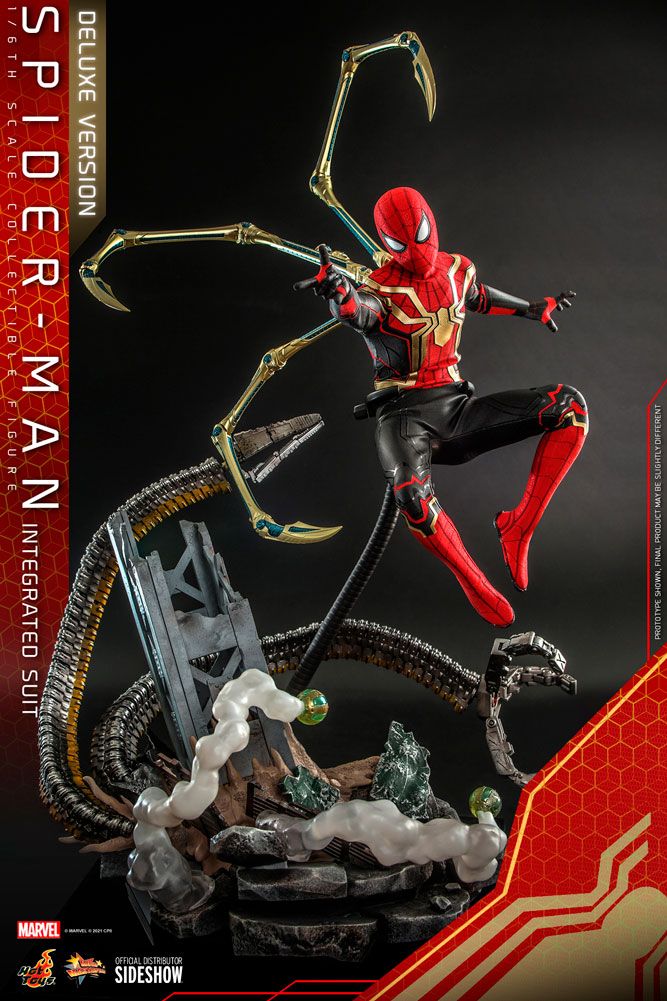 Foto 4 pulgar | Figura Hot Toys Spider-Man No Way Home Integrated Suit Deluxe Escala 1:6