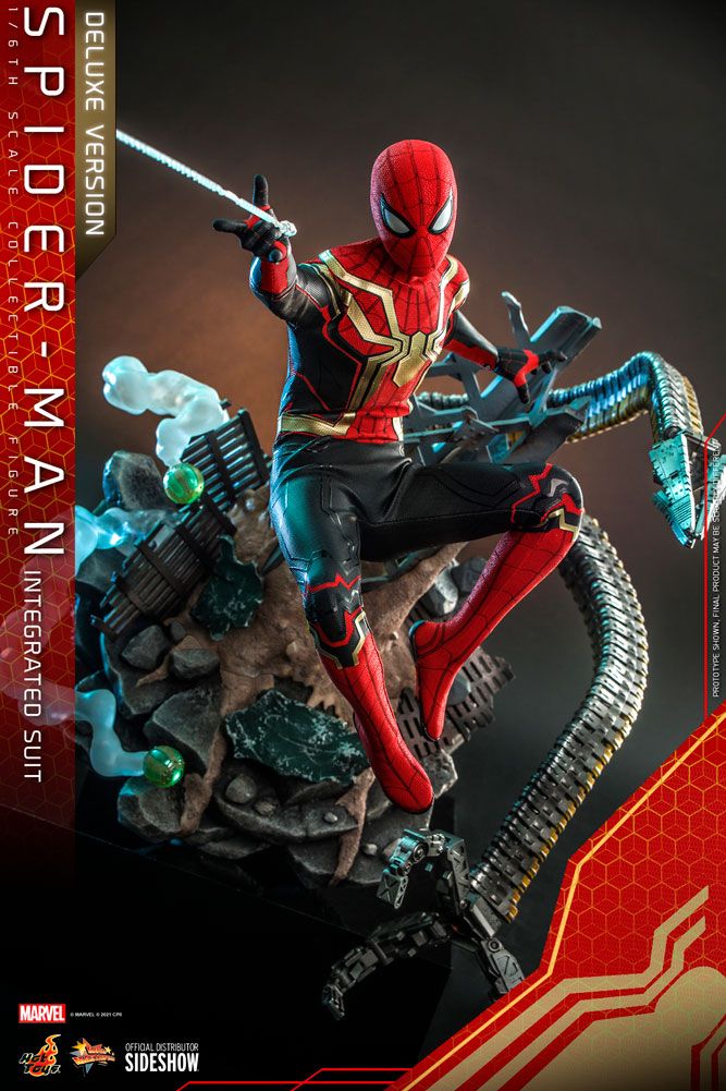 Foto 5 pulgar | Figura Hot Toys Spider-Man No Way Home Integrated Suit Deluxe Escala 1:6