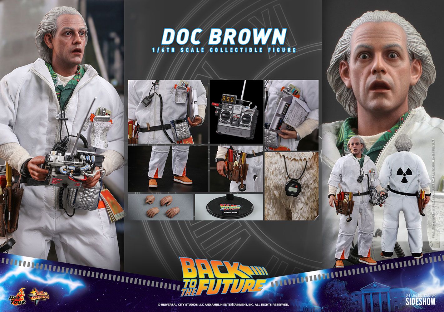 Foto 9 pulgar | Figura Hot Toys Doc Brown Deluxe Versión Volver al Futuro