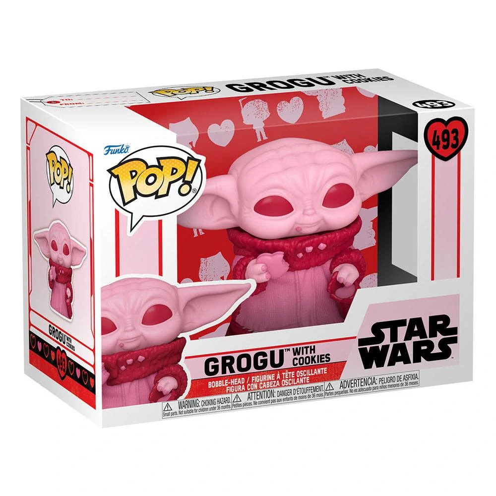 Foto 2 pulgar | Figura Coleccionable Funko Pop! Star Wars Valentines Grogu With Cookies