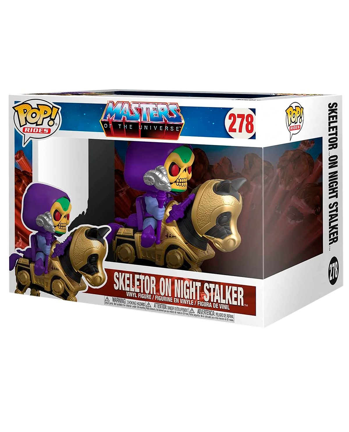 Figura Coleccionable Funko Pop! Rides Master Of The Universe Skeletor With Night Stalker