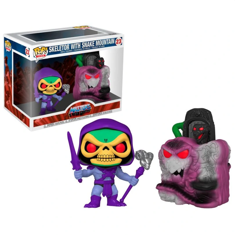 Figura Coleccionable Funko Pop! Town Master Of The Universe Skeletor With Snake Mountain