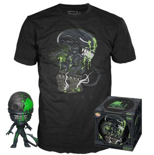 Foto 1 | Figura Coleccionable y Playera Funko Pop! And Tee Alien 40th Xenomorph