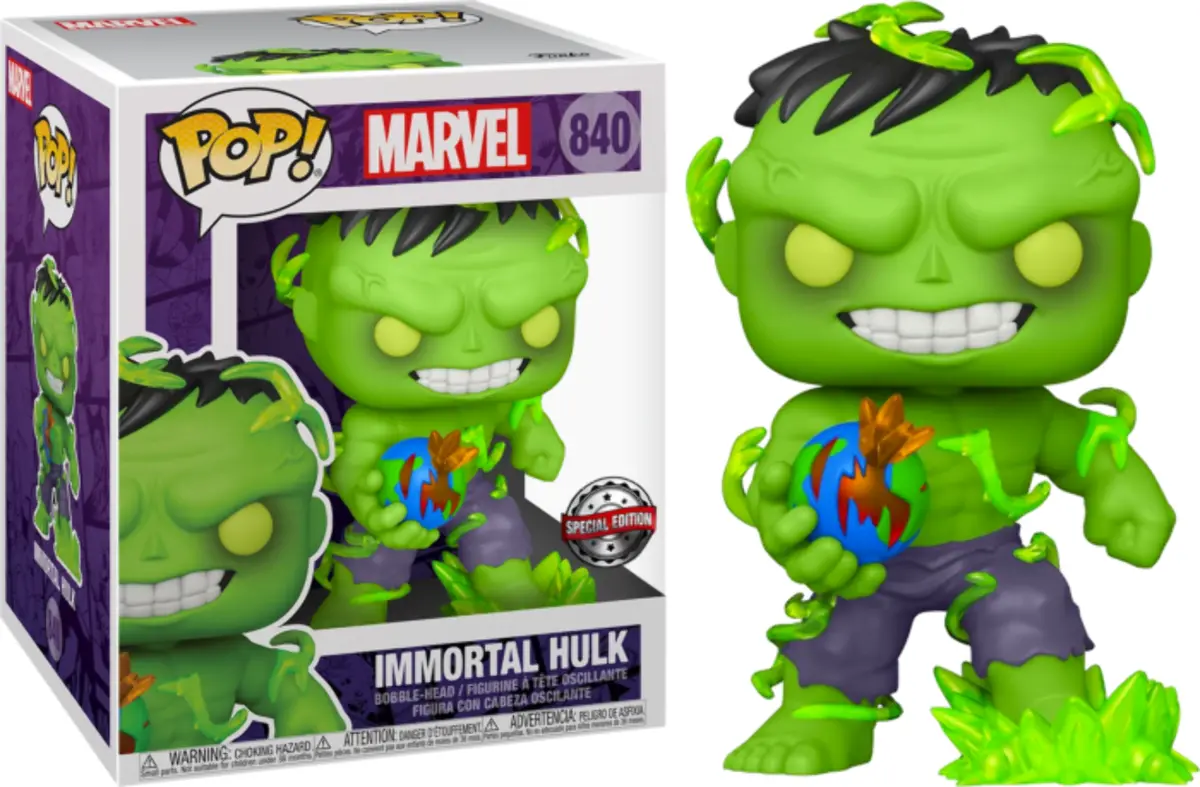 Foto 2 pulgar | Figura Coleccionable Funko Pop! 6'' Inch Marvel Inmortal Hulk