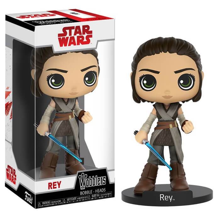 Figura Coleccionable Funko Wobblers Star Wars The Last Jedi Rey