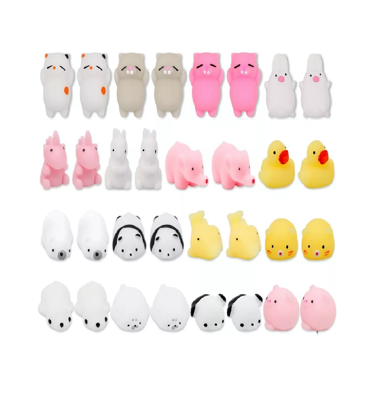 Foto 2 pulgar | Uguetes Blandos Mochi, 40pcs Juguete de Animales para Niños