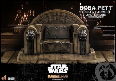 Foto 3 | Figura Hot Toys 1/6 De Escala Star Wars The Mandalorian Boba Fett (repaint Armor) And Throne