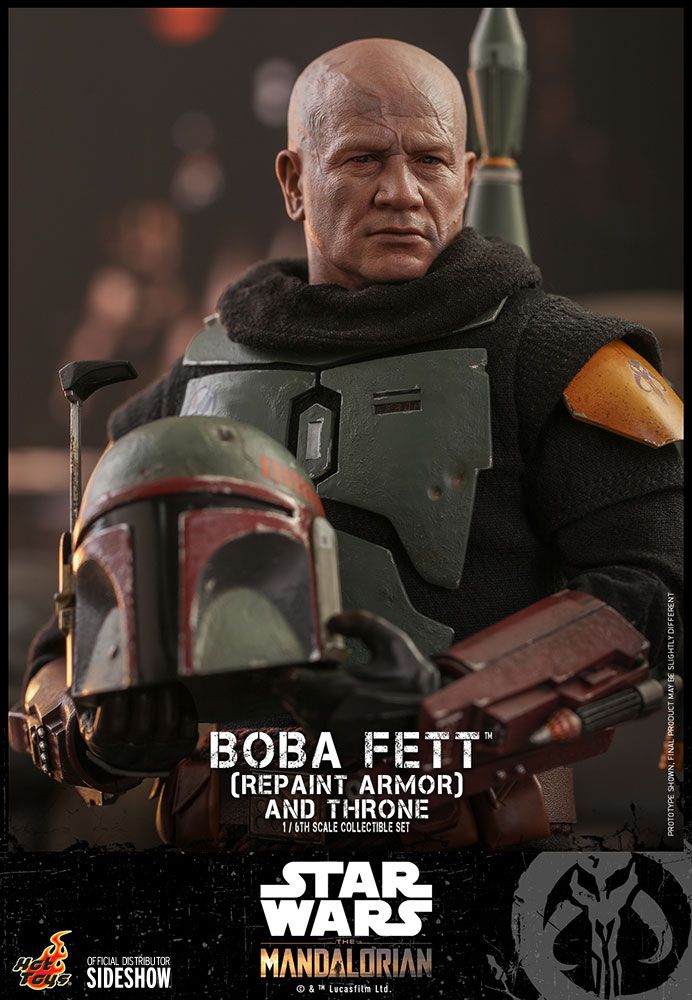 Foto 8 pulgar | Figura Hot Toys 1/6 De Escala Star Wars The Mandalorian Boba Fett (repaint Armor) And Throne