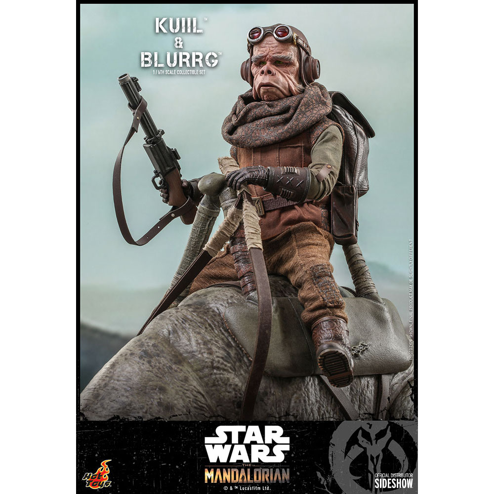 Foto 4 pulgar | Figura Hot Toys 1/6 De Escala Star Wars The Mandalorian: Kuiil & Blurgg