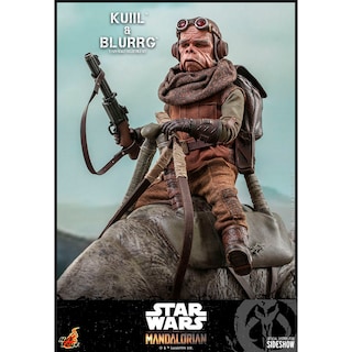 Foto 3 | Figura Hot Toys 1/6 De Escala Star Wars The Mandalorian: Kuiil & Blurgg
