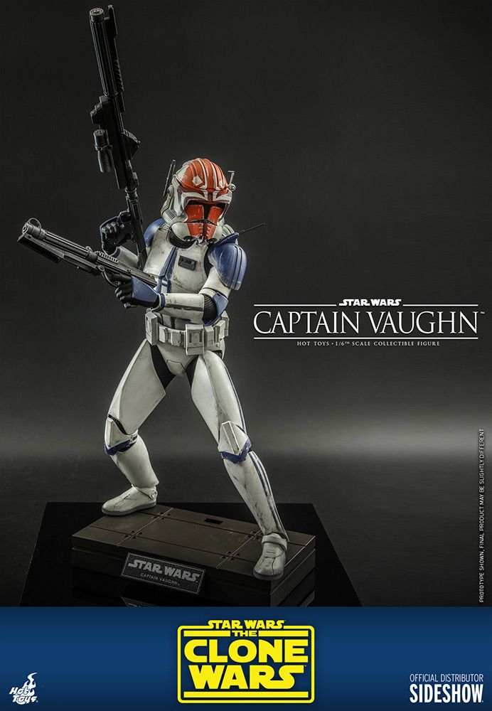 Foto 4 pulgar | Figura Hot Toys 1/6 De Escala Star Wars The Clone Wars: Captain Vaughn