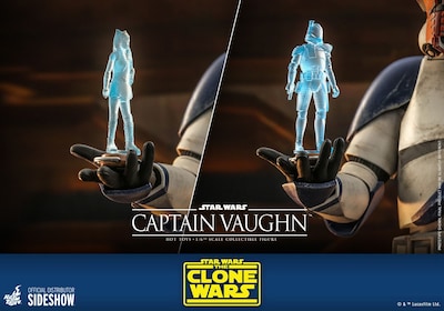 Foto 4 | Figura Hot Toys 1/6 De Escala Star Wars The Clone Wars: Captain Vaughn