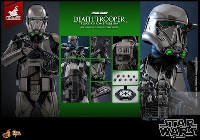 Foto 6 | Figura Hot Toys 1:6 De Escala Star Wars Death Trooper (black Chrome)''exclusive''