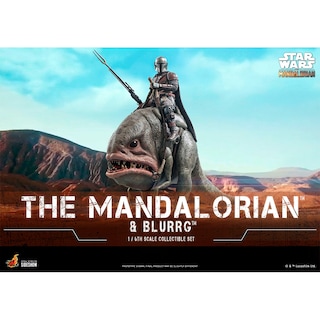 Foto 2 | Figura Hot Toys 1/6 De Escala Star Wars The Mandalorian: Mandalorian And Blurgg