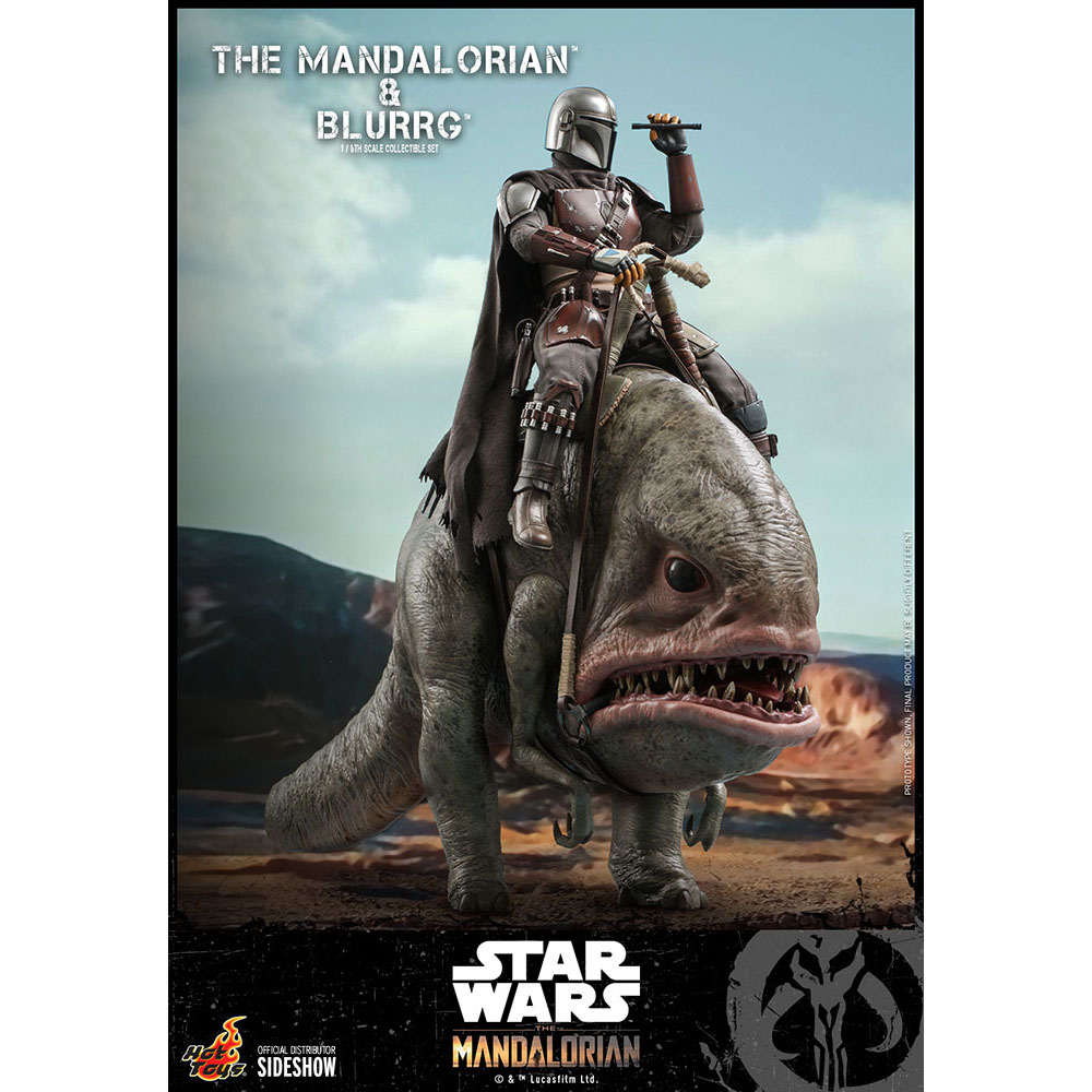 Foto 4 pulgar | Figura Hot Toys 1/6 De Escala Star Wars The Mandalorian: Mandalorian And Blurgg