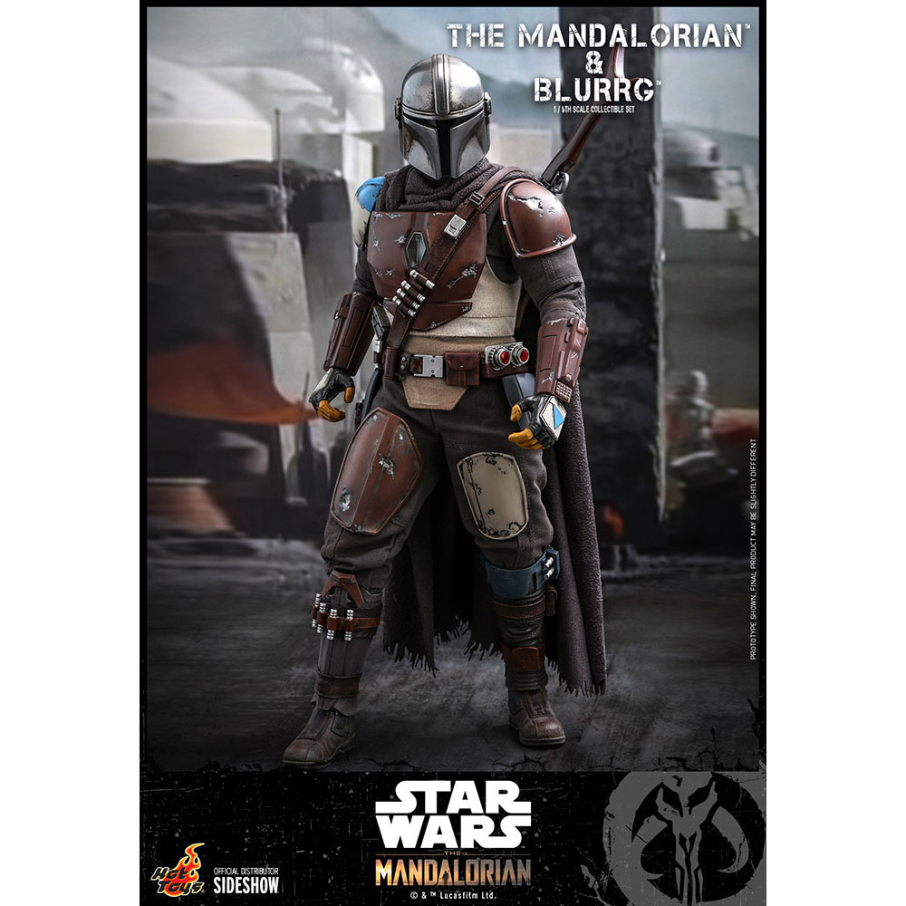 Foto 5 pulgar | Figura Hot Toys 1/6 De Escala Star Wars The Mandalorian: Mandalorian And Blurgg