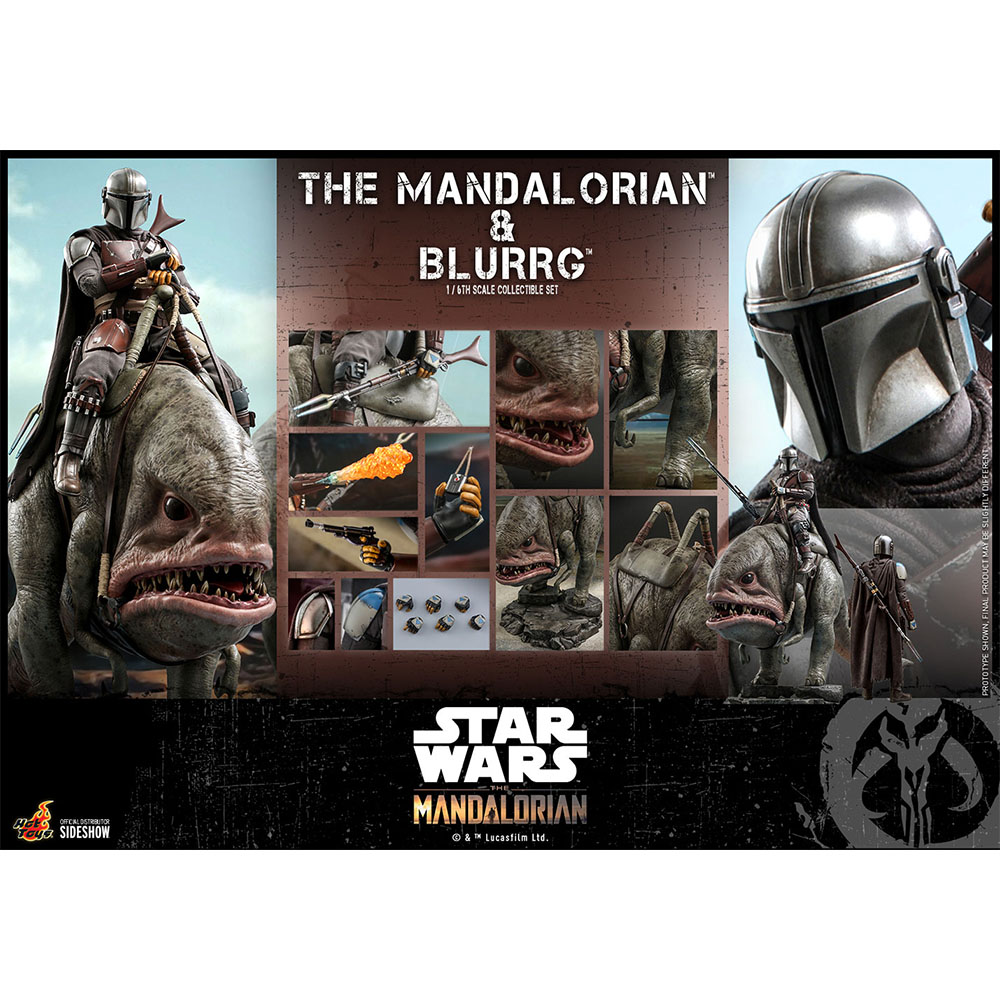 Foto 6 pulgar | Figura Hot Toys 1/6 De Escala Star Wars The Mandalorian: Mandalorian And Blurgg