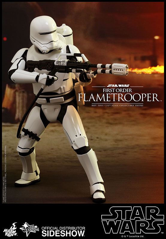 Foto 5 pulgar | Figura Hot Toys 1/6 De Escala Star Wars The Force Awakens: Flametrooper