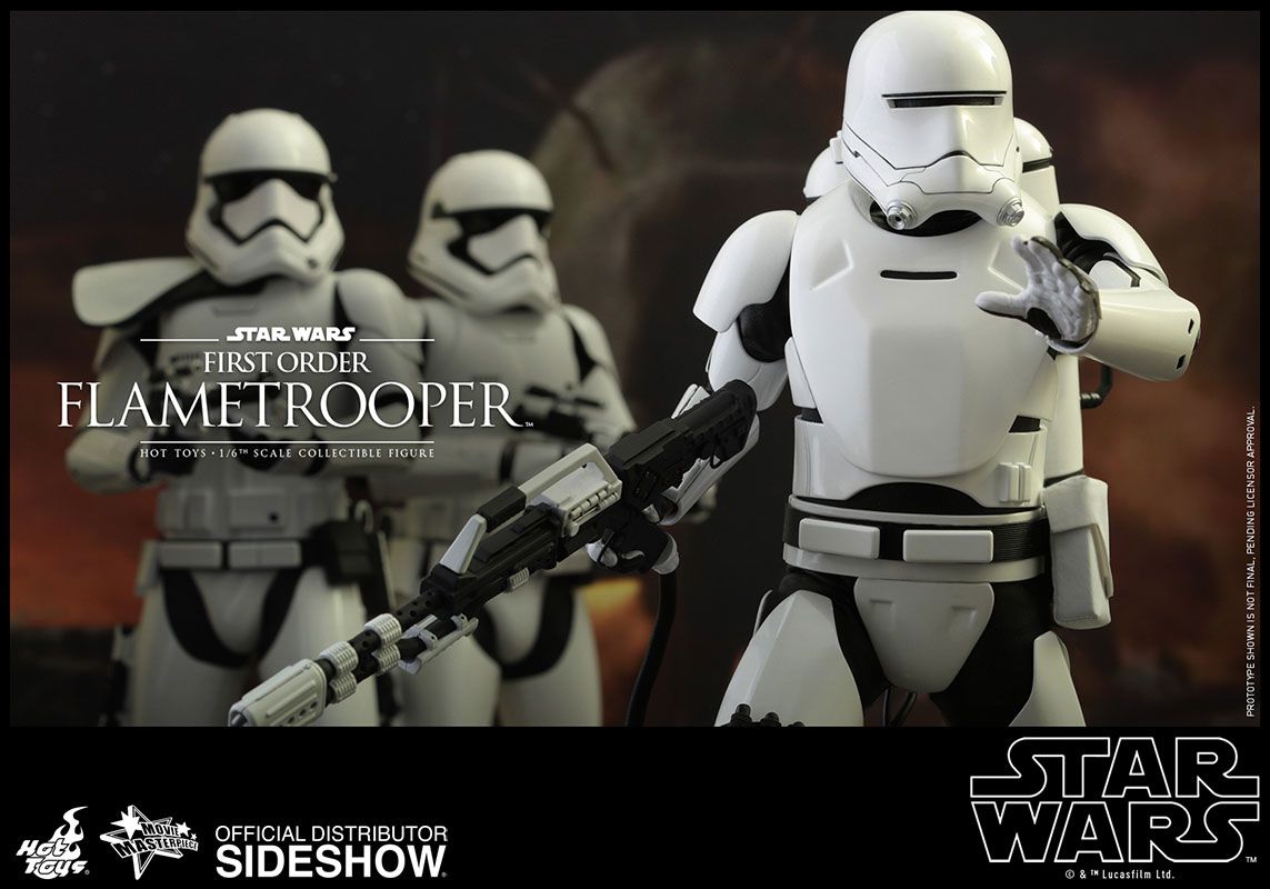 Foto 6 pulgar | Figura Hot Toys 1/6 De Escala Star Wars The Force Awakens: Flametrooper