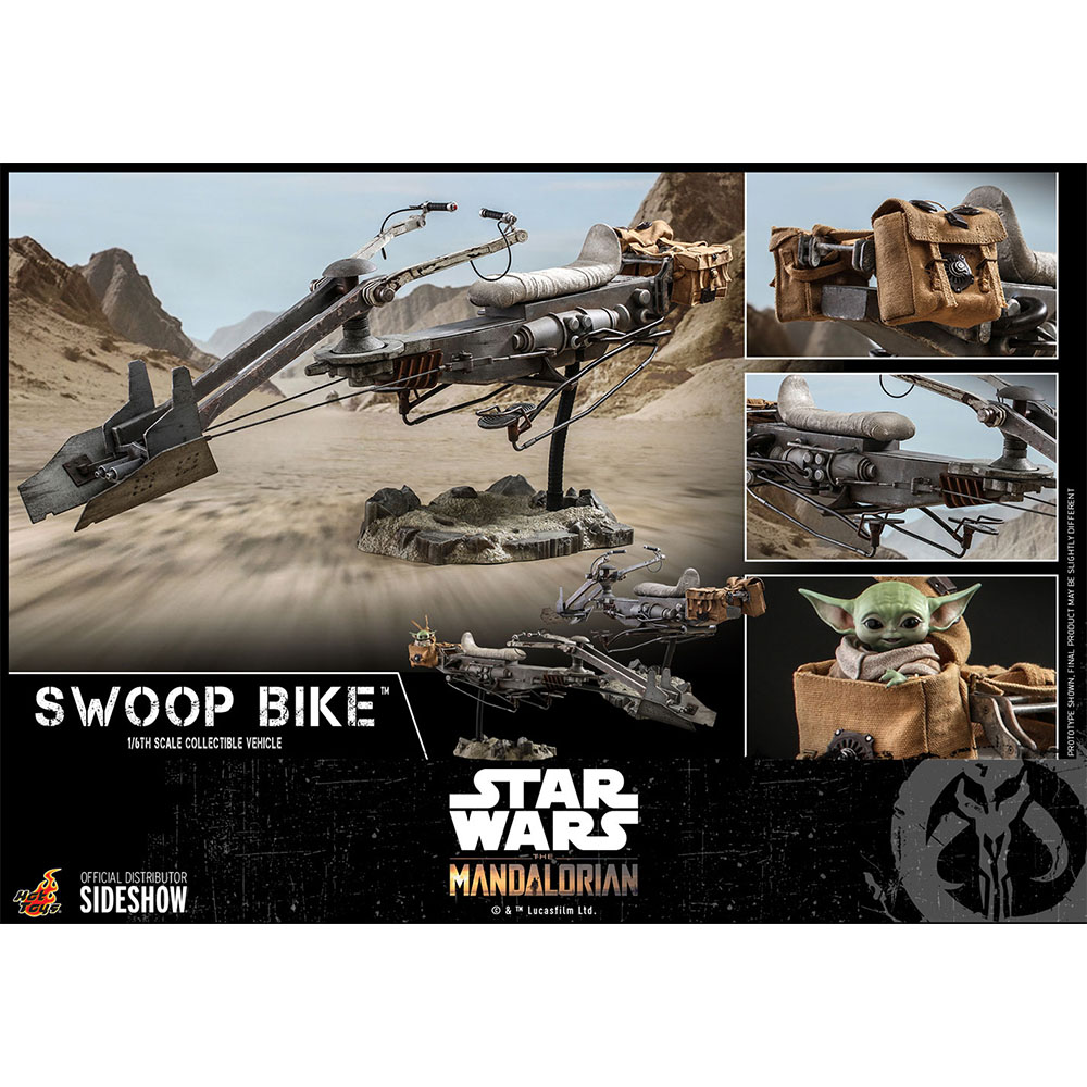 Foto 6 pulgar | Figura Star Wars The Mandalorian: Swoop Bike Hot Toys 1/6 de Escala