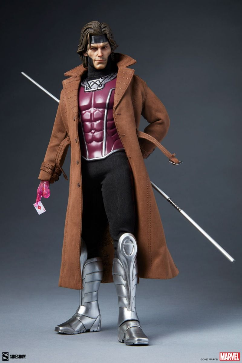 Foto 3 pulgar | Figura Coleccionable Sideshow 1/6 De Escala Marvel X-men: Gambit Deluxe