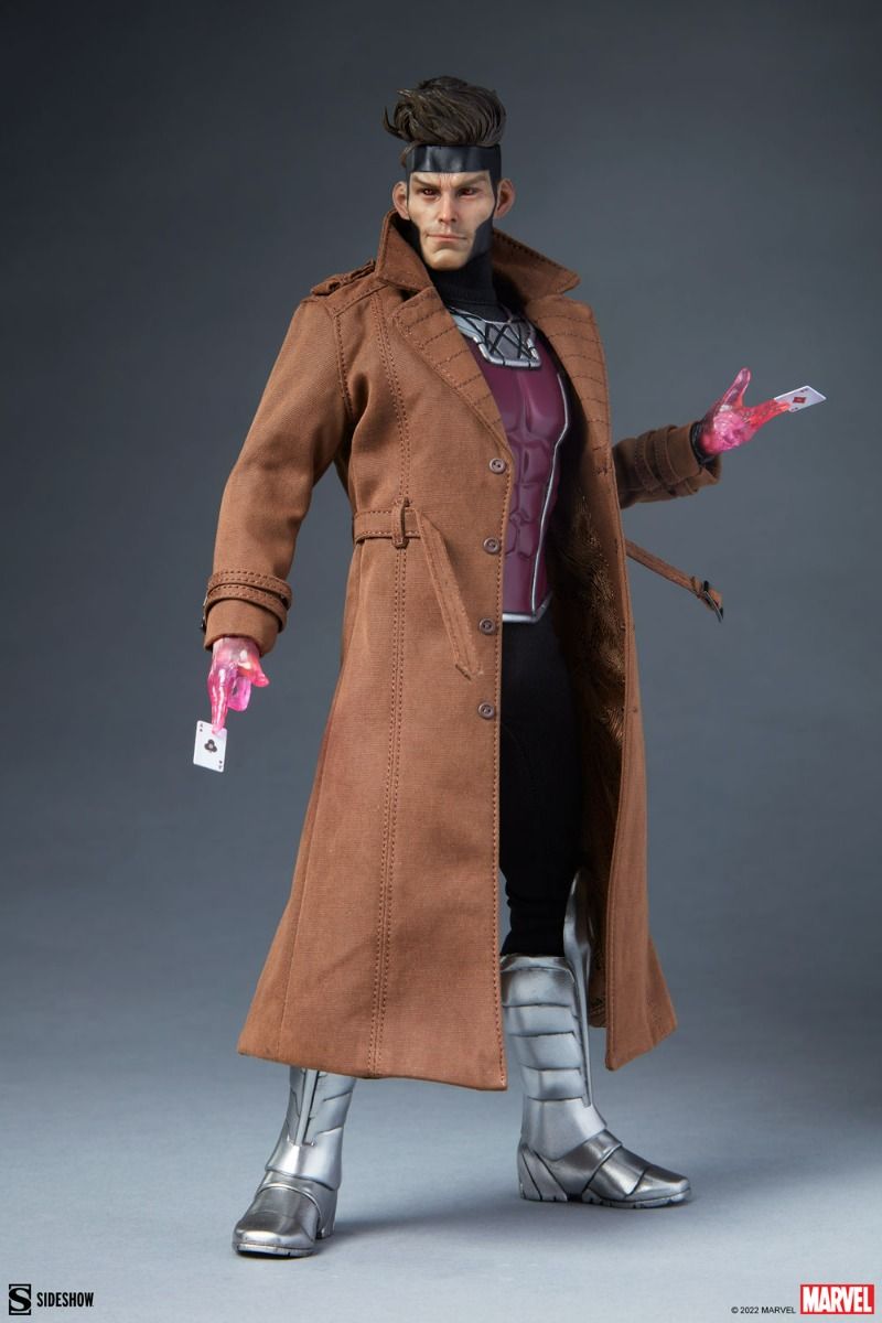 Foto 4 pulgar | Figura Coleccionable Sideshow 1/6 De Escala Marvel X-men: Gambit Deluxe