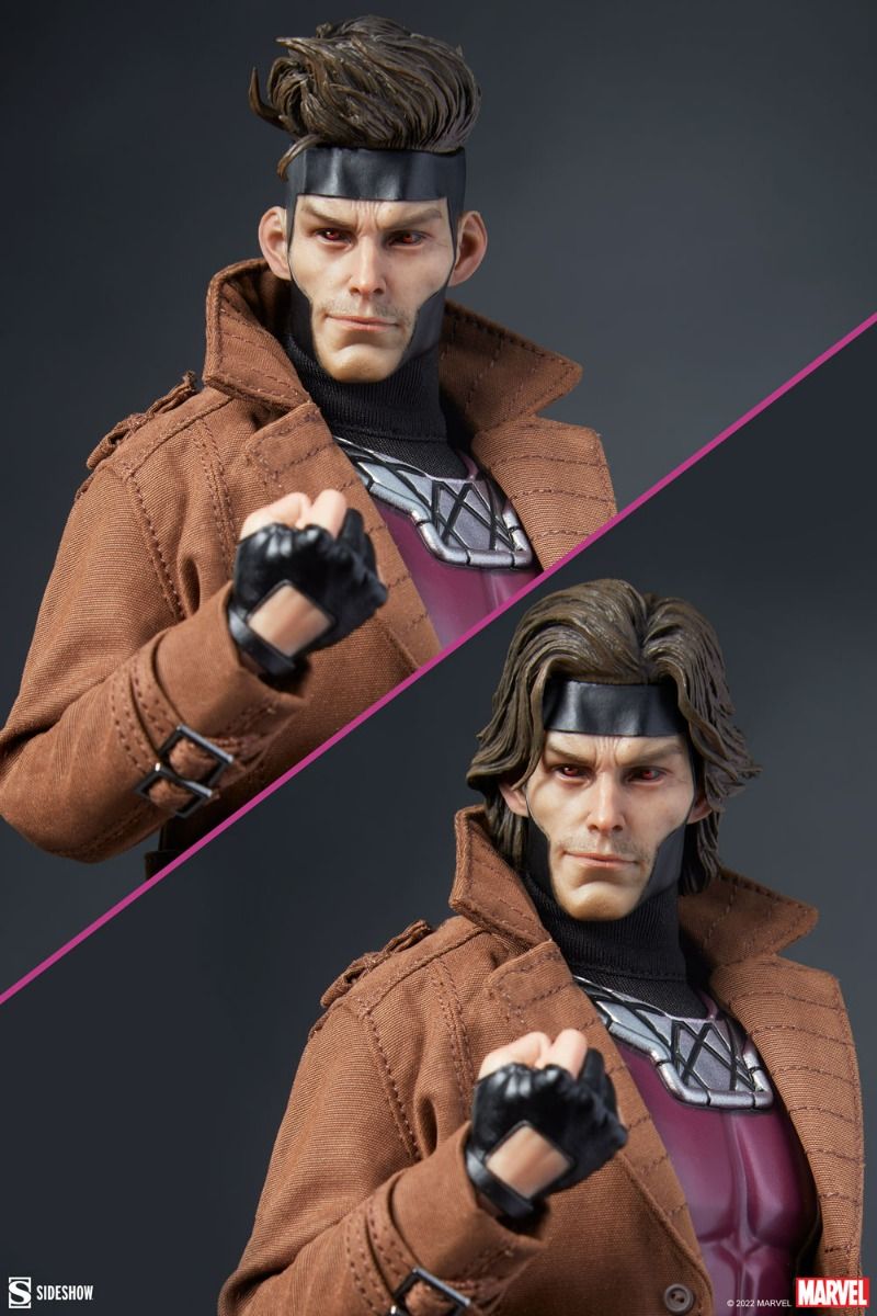 Foto 6 pulgar | Figura Coleccionable Sideshow 1/6 De Escala Marvel X-men: Gambit Deluxe