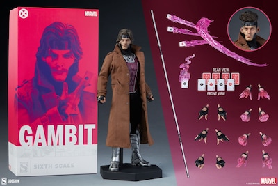 Foto 7 | Figura Coleccionable Sideshow 1/6 De Escala Marvel X-men: Gambit Deluxe