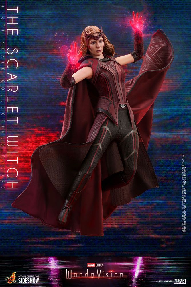 Foto 4 pulgar | Figura La Bruja Escarlata Hot Toys Marvel Wandavision