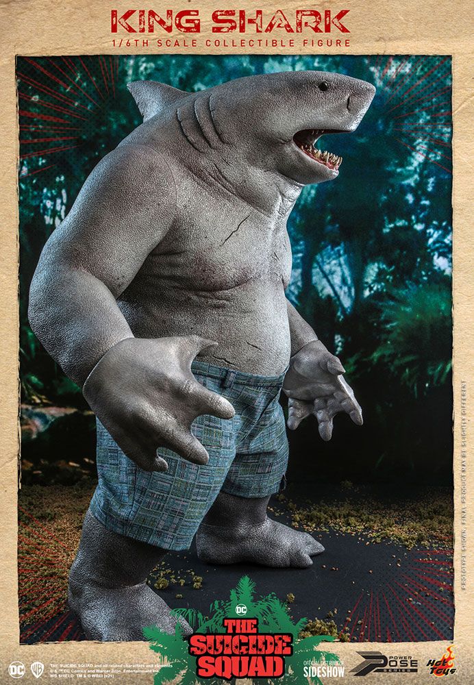 Foto 5 pulgar | Figura King Shark Hot Toys The Suicide Squad