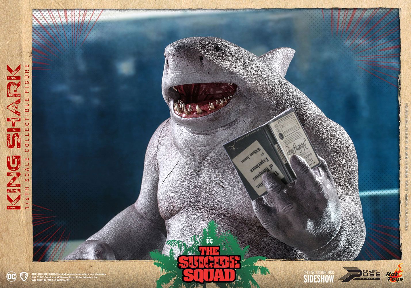 Foto 7 pulgar | Figura King Shark Hot Toys The Suicide Squad