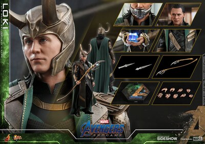 Foto 8 | Figura Hot Toys 1/6 de Escala Marvel Avengers Endgame: Loki