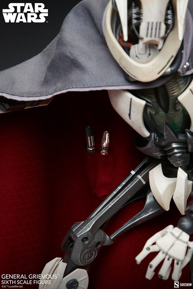 Foto 4 pulgar | Figura Sideshow 1:6 De Escala Star Wars The Clone Wars: General Grievous