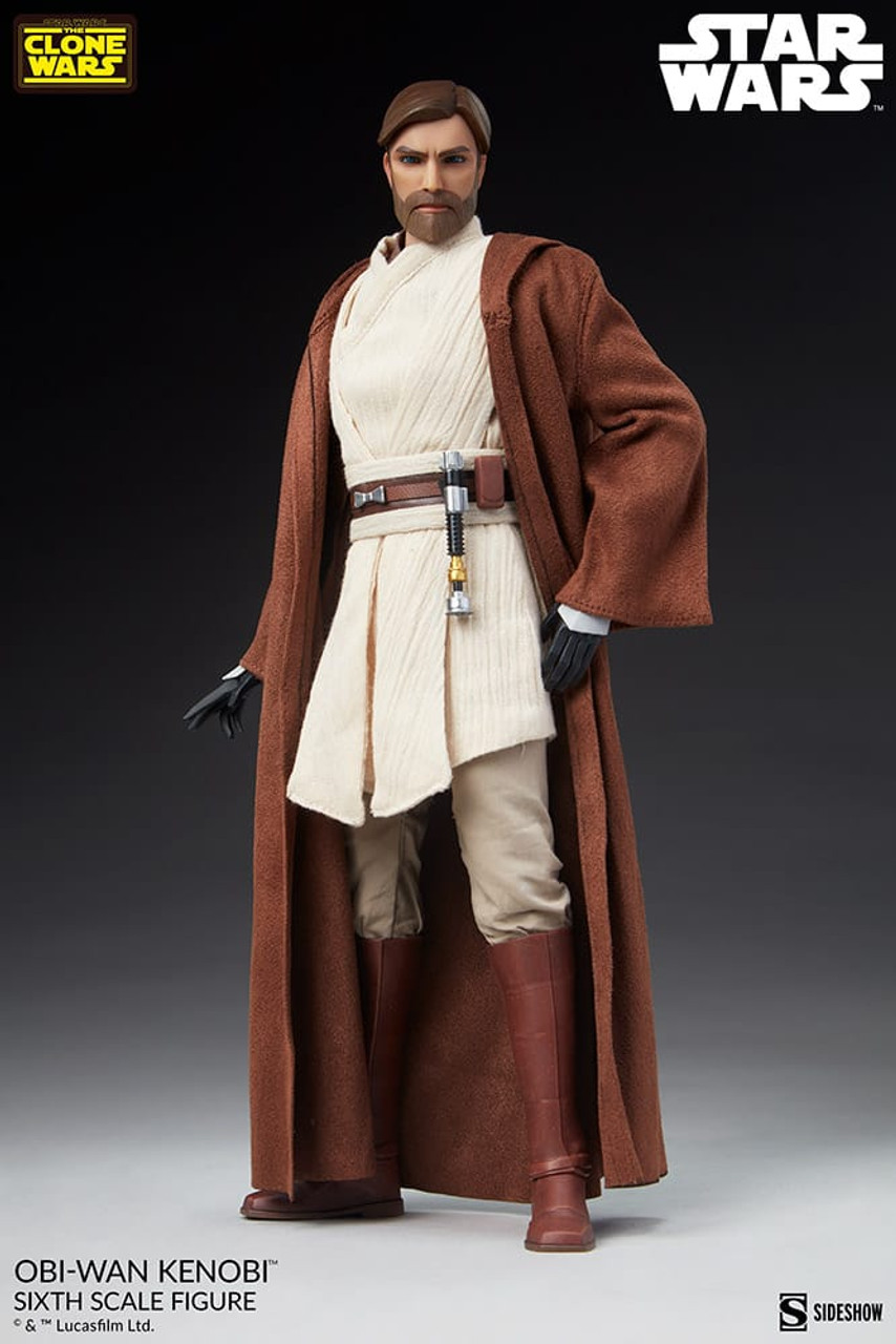 Foto 5 pulgar | Figura Sideshow 1:6 De Escala Star Wars The Clone Wars: Obi-wan Kenobi