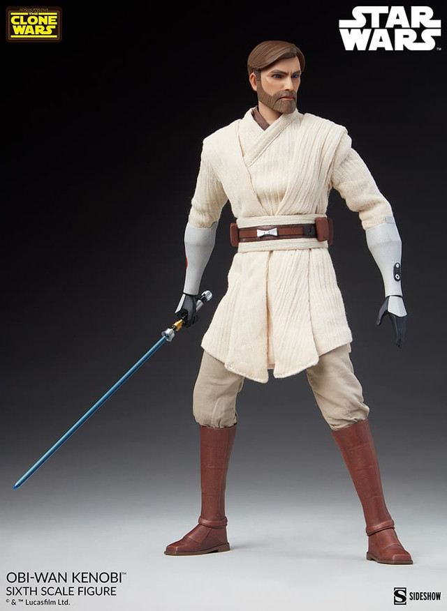 Foto 6 pulgar | Figura Sideshow 1:6 De Escala Star Wars The Clone Wars: Obi-wan Kenobi